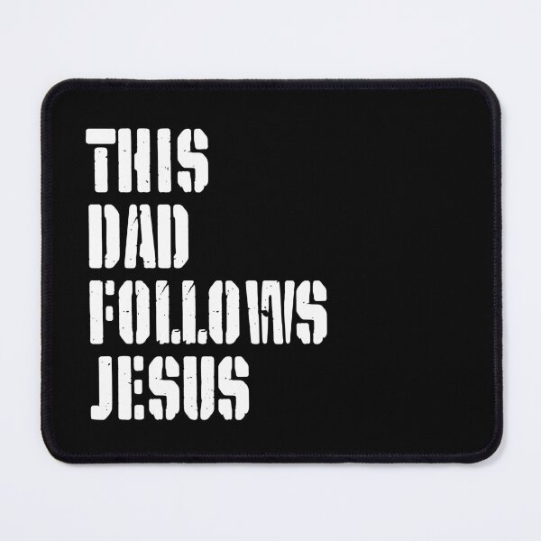 Item preview, This Dad Follows Jesus – Christian Father - White Design designed and sold by MoriaStore.