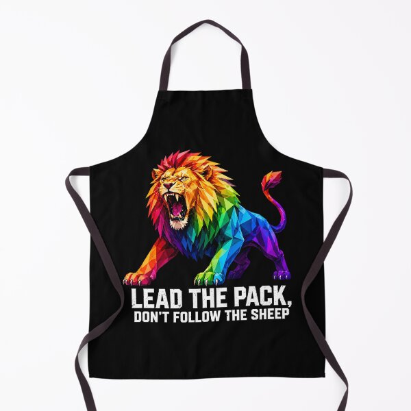 Item preview, Lead The Pack Lion Geometric Rainbow designed and sold by chattsuede.