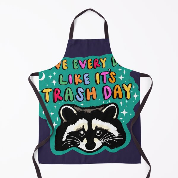 Item preview, Raccoon Sticker Funny Trash Day Decal Sanitation Worker Motivation Humor Dumpster Meme Cute Trash Panda Trendy Weird Car Mirror Kindle Mac designed and sold by LiuTiuuu.