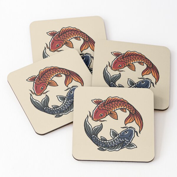 Item preview, Harmony Koi Fish Tattoo designed and sold by Thunderbelts.