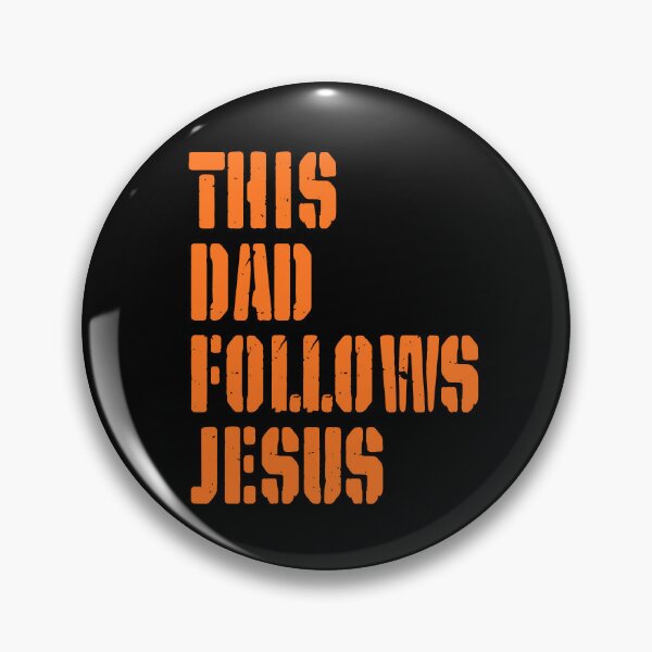 Item preview, This Dad Follows Jesus – Christian Father - Orange Design designed and sold by MoriaStore.