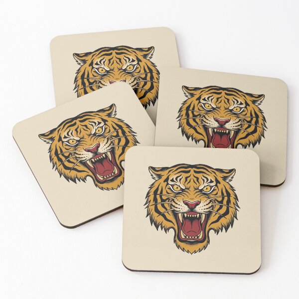 Item preview, Head Tiger Roar Tattoo designed and sold by Thunderbelts.
