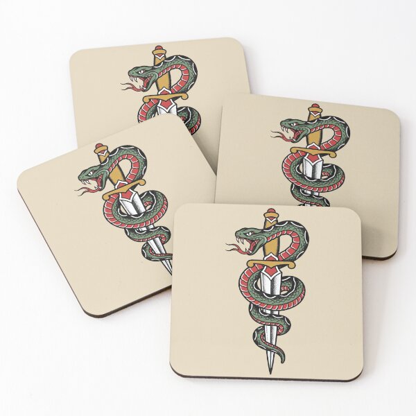 Item preview, Dagger Snake Tattoo designed and sold by Thunderbelts.
