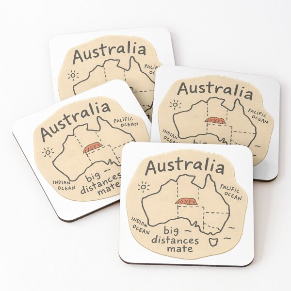 Item preview, Australia Map Funny designed and sold by LoveLabDesign.