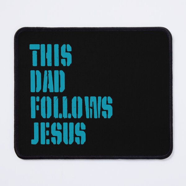 Item preview, This Dad Follows Jesus – Christian Father - Sky Blue Design designed and sold by MoriaStore.