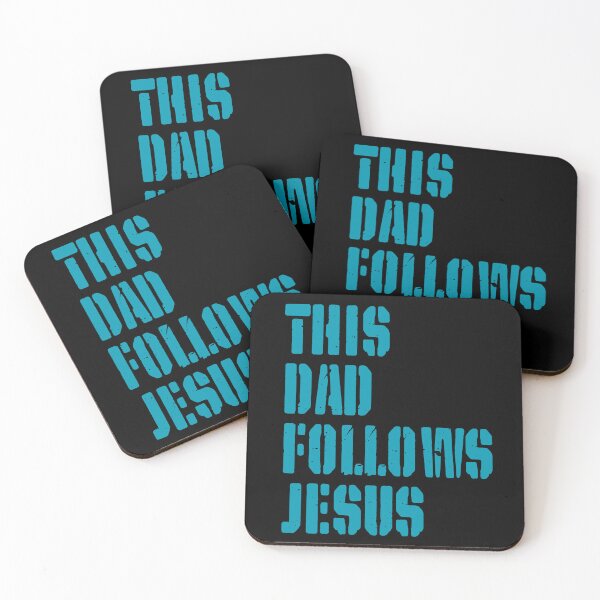 Item preview, This Dad Follows Jesus – Christian Father - Sky Blue Design designed and sold by MoriaStore.