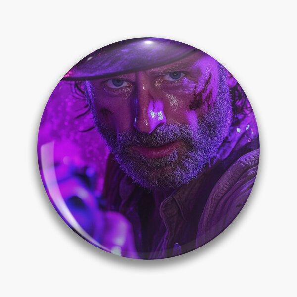 Item preview, Rick Grimes Purple Splash Pop Art designed and sold by WockWave.