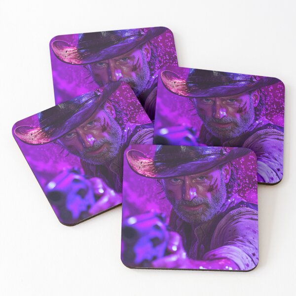 Item preview, Rick Grimes Purple Splash Pop Art designed and sold by WockWave.