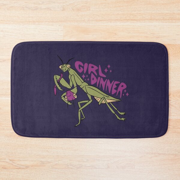 Item preview, Praying Mantis Girl Dinner Sticker Bug Insect Vinyl Decal Entomology Gifts for Laptops and Waterbottles designed and sold by LiuTiuuu.