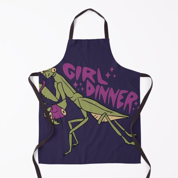 Item preview, Praying Mantis Girl Dinner Sticker Bug Insect Vinyl Decal Entomology Gifts for Laptops and Waterbottles designed and sold by LiuTiuuu.