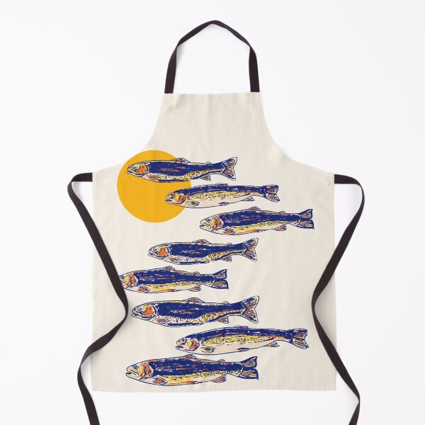 Item preview, Vintage Trout Sunset Rustic Fish Summer Pattern designed and sold by MaiZephyr.