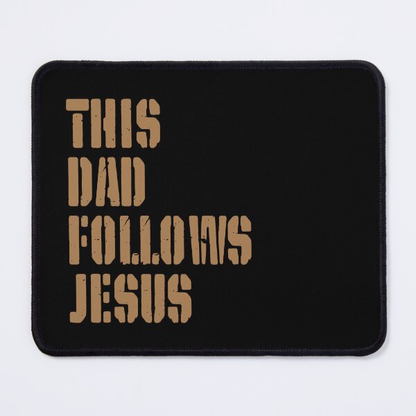 Item preview, This Dad Follows Jesus – Christian Father - Brown Design designed and sold by MoriaStore.