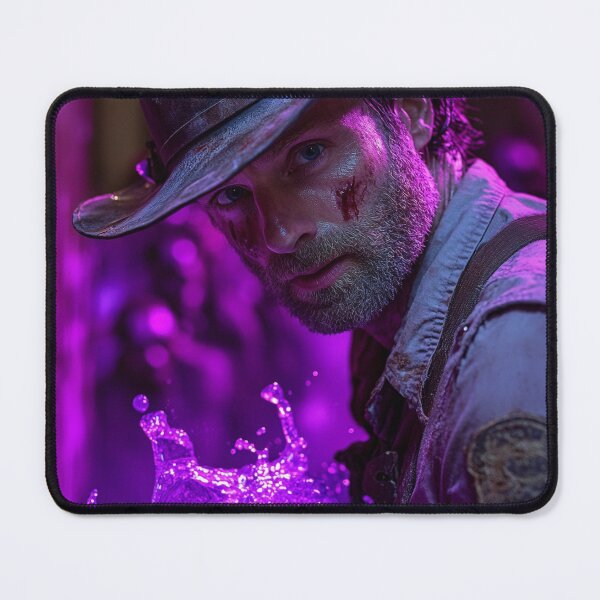Item preview, Rick Grimes Purple Drip Art Print designed and sold by WockWave.