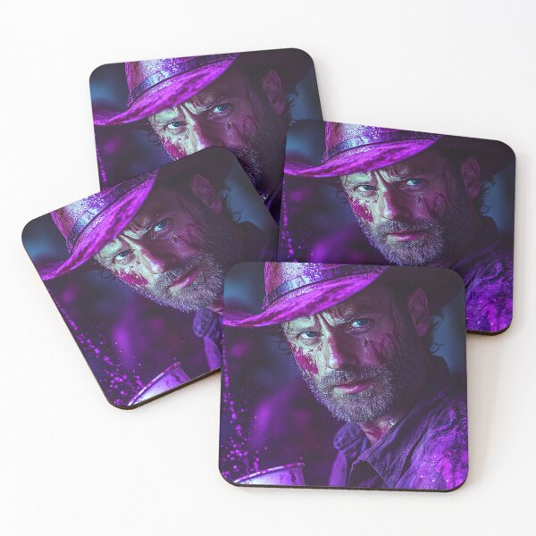 Item preview, Rick Grimes Purple Drip Art Print designed and sold by WockWave.