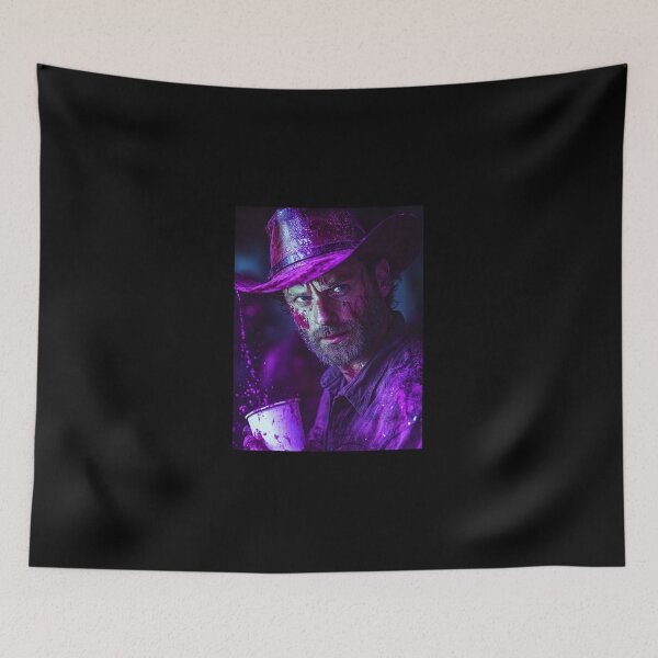 Item preview, Rick Grimes Purple Drip Art Print designed and sold by WockWave.