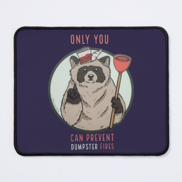 Item preview, Only You Can Prevent Dumpster Fires Clear Vinyl Sticker designed and sold by LiuTiuuu.