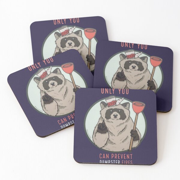 Item preview, Only You Can Prevent Dumpster Fires Clear Vinyl Sticker designed and sold by LiuTiuuu.
