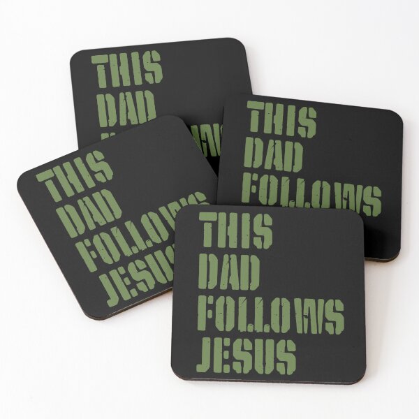Item preview, This Dad Follows Jesus – Christian Father - Green Design designed and sold by MoriaStore.