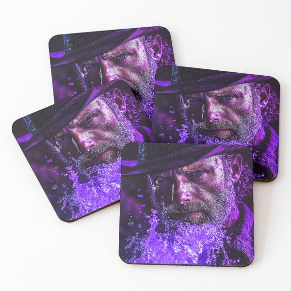 Item preview, Rick Grimes Purple Splash Pop Art designed and sold by WockWave.