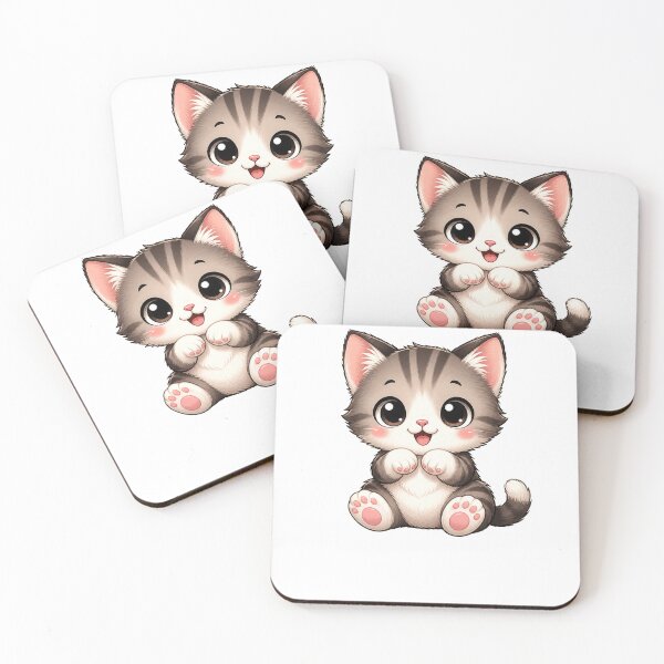 Item preview, Cute Cat Kawaii Kitten Design | Cat Lover Cute Animal Gift designed and sold by Lovestickerco.
