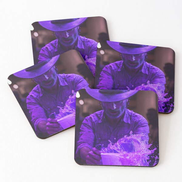 Item preview, Rick Grimes Purple Drip Art Print designed and sold by WockWave.