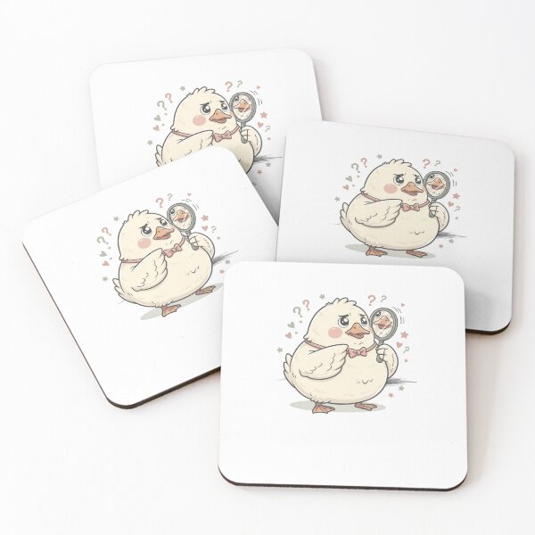 Item preview, Curious Duck Pocket Creatures Cute Animal Sticker designed and sold by Panom Suavichien.