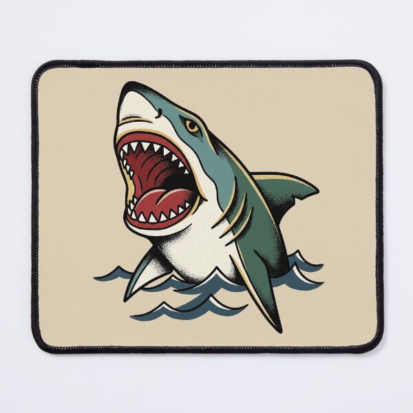 Item preview, Great Shark Tattoo designed and sold by Thunderbelts.