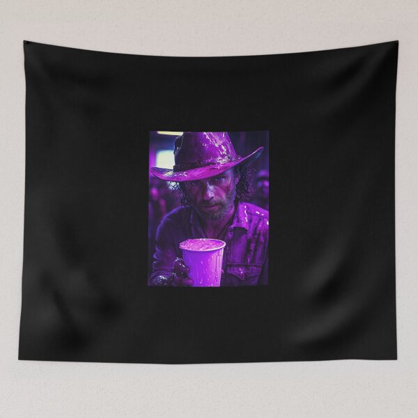 Item preview, Rick Grimes Cinematic Purple Splash designed and sold by WockWave.