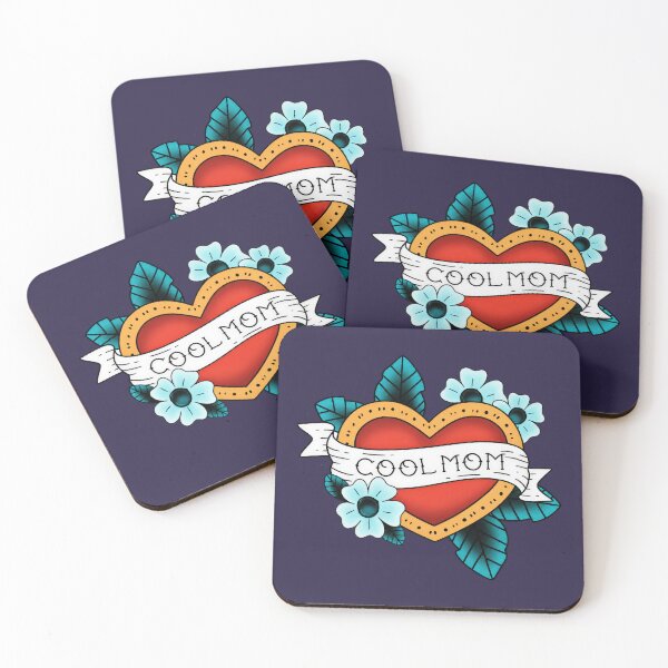 Item preview, Cool Mom Tattoo Sticker | Waterproof Vinyl Decal designed and sold by LiuTiuuu.