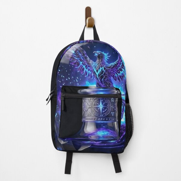 Item preview, Mystic Blue Phoenix Potion Bottle: Elemental Fire Art designed and sold by mayank2401.