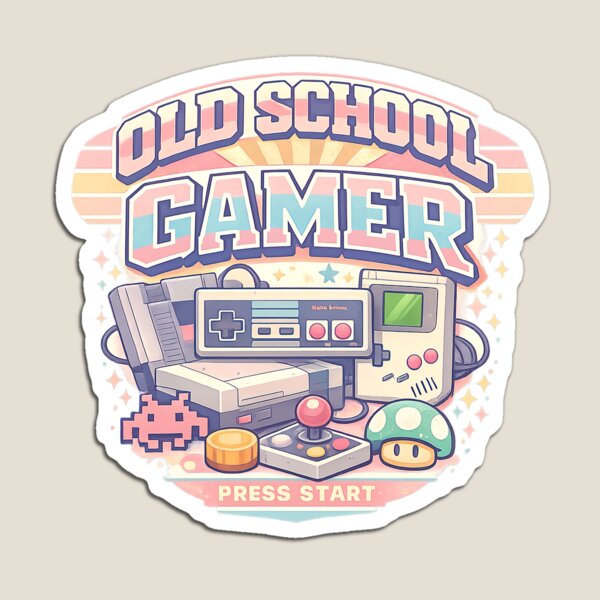 Item preview, Old School Gamer, Konami Code, Reto Vintage 90s Cyberpunk Art designed and sold by graphic-genie.