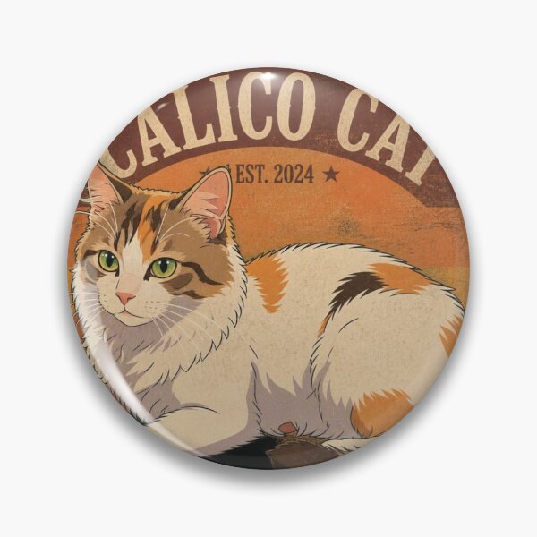 Item preview, Retro Sunset Calico Cat Vintage Stripes Art designed and sold by KUHATLIKHA.