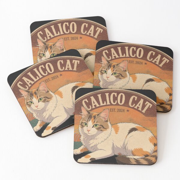 Item preview, Retro Sunset Calico Cat Vintage Stripes Art designed and sold by KUHATLIKHA.