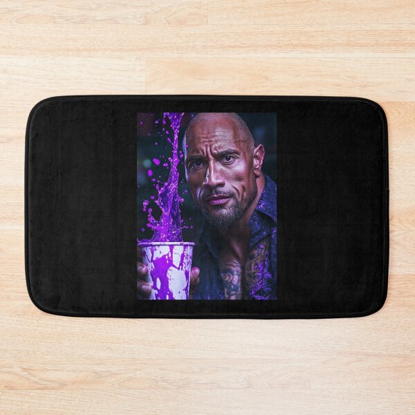 Item preview, The Rock Dwayne Purple Splash Pop Art designed and sold by WockWave.