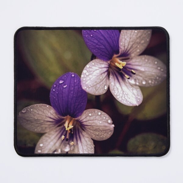Item preview, Violet Duet | Dark Moody Wild Violet Macro Art Print designed and sold by WitchyBotanicaArt.