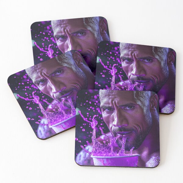 Item preview, The Rock Dwayne Purple Drink Pop Culture Art designed and sold by WockWave.