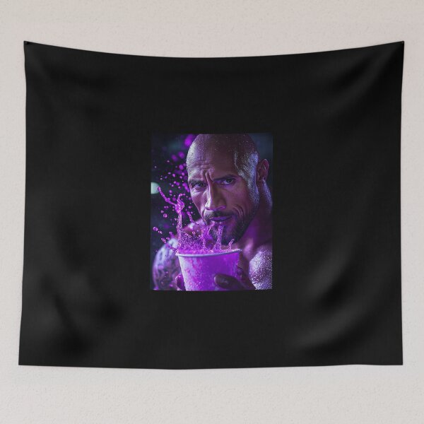 Item preview, The Rock Dwayne Purple Drink Pop Culture Art designed and sold by WockWave.