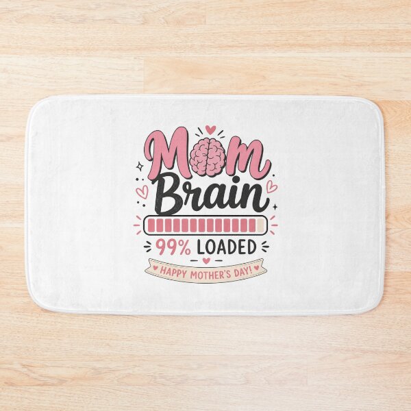 Item preview, Mom Brain 99% Loaded Funny Mother’s Day Design | Tired Mom Humor Gift designed and sold by Denskie.