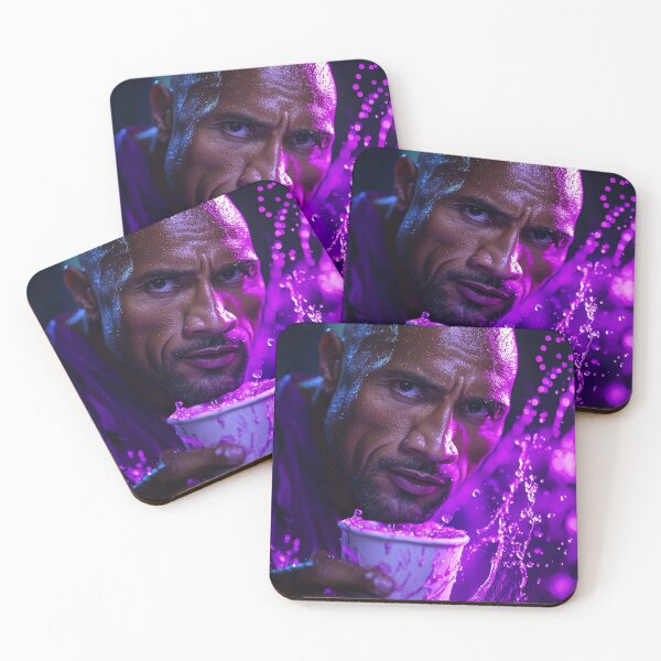 Item preview, The Rock Dwayne Purple Drink Pop Culture Art designed and sold by WockWave.