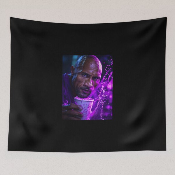 Item preview, The Rock Dwayne Purple Drink Pop Culture Art designed and sold by WockWave.
