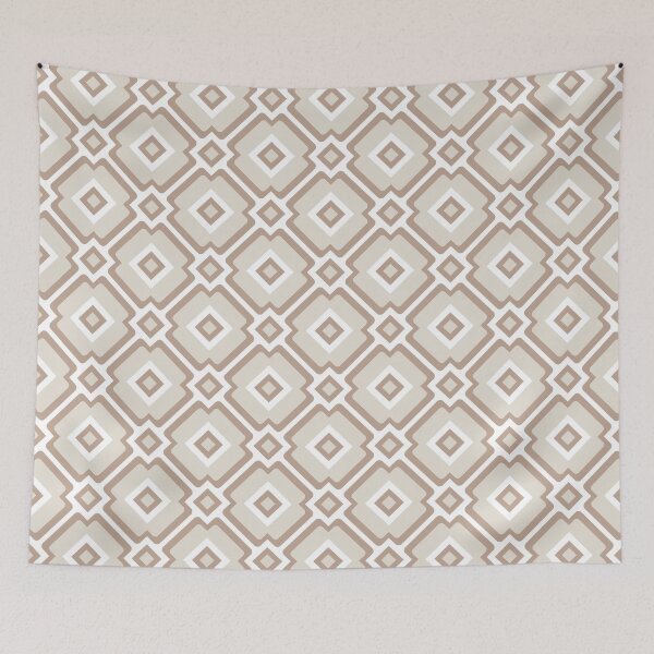 Item preview, Mocha & white coffee mosaic designed and sold by Mint + Midnight.