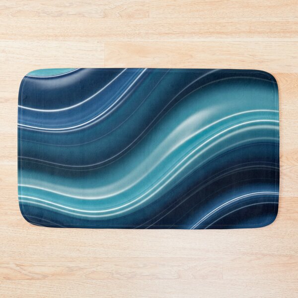 Item preview, Blue Ocean Glass Wave Desk Mat designed and sold by IntelliMindDesigns.