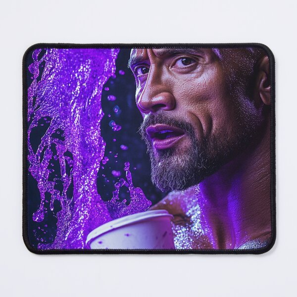 Item preview, The Rock Dwayne Purple Splash Pop Art designed and sold by WockWave.