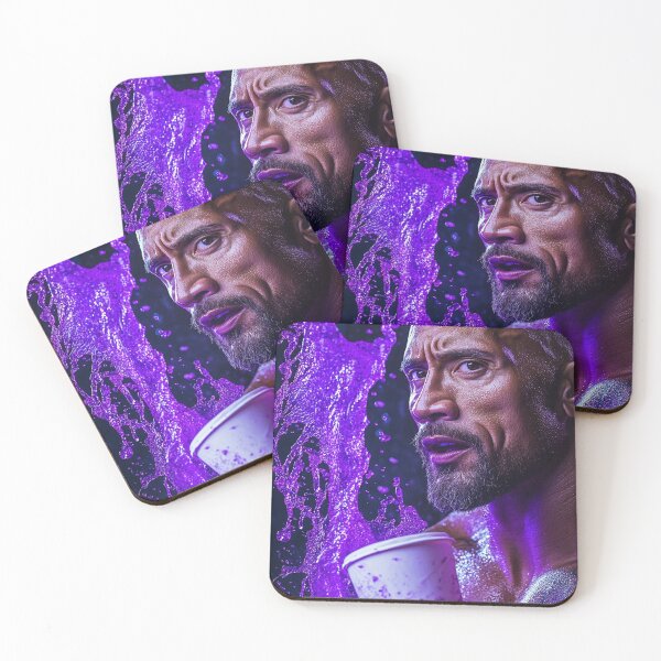Item preview, The Rock Dwayne Purple Splash Pop Art designed and sold by WockWave.