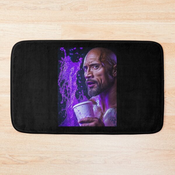 Item preview, The Rock Dwayne Purple Splash Pop Art designed and sold by WockWave.