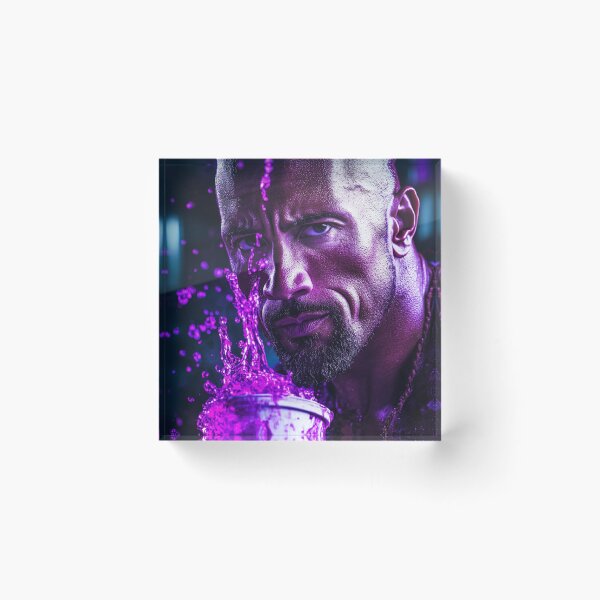 Item preview, The Rock Dwayne Cinematic Purple Splash designed and sold by WockWave.