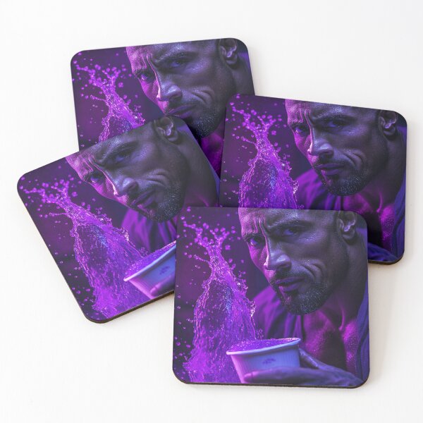 Item preview, The Rock Dwayne Purple Lean Cinematic Art designed and sold by WockWave.