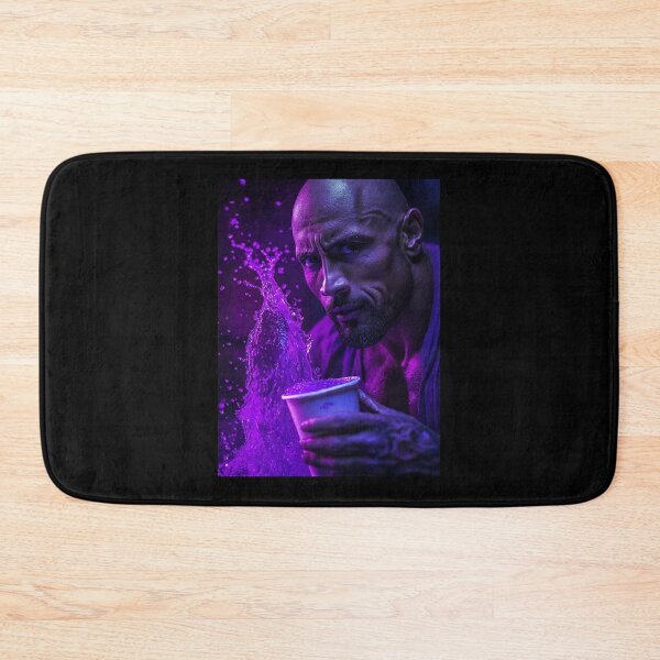 Item preview, The Rock Dwayne Purple Lean Cinematic Art designed and sold by WockWave.
