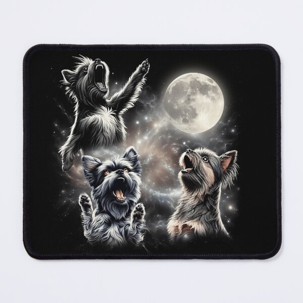 Item preview, Affenpinscher Howling Moon Lover designed and sold by MosaikkiArt.