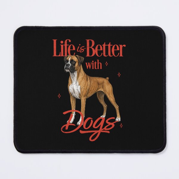 Item preview, LIFE IS BETTER - BOXER DOG | Pets and Dogs lovers for Men and Women t-shirt designed and sold by panchiTWO.